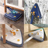 360° rotatable triangle mop with adjustable long handle for efficient floor, wall, and hard-to-reach corner cleaning.