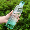 500ml Transparent Timeline Bottle, a motivational water bottle with hourly time markers for daily hydration tracking.