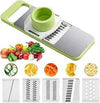 5-in-1 multifunctional vegetable and fruit slicer with interchangeable blades for effortless kitchen prep.