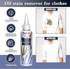 Ultimate Stain Remover: Professional oil & grease cleaner for clothes showing effective before and after laundry results.