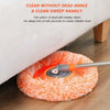Sunflower Rotatable Mop 360° round microfiber cleaning brush reaching under furniture to remove deep dust and crevices.
