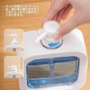 500ml portable clear soap dispenser with lockable press head for travel, kitchen, and bathroom hand sanitizer use.