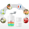 Manual Ice Shaver Machine for making snow cones, Gola Ganda, and chilled drinks with convenient storage containers.