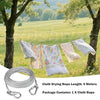 2-Meter Stainless Steel Clothesline with strong hanging hooks, ideal for outdoor laundry drying between trees.