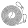 2-Meter Stainless Steel Clothesline with durable metal wire rope and secure spring hanging hooks for laundry drying.