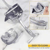 Strong metal hand juicer, small manual citrus press for daily use with detachable filter for easy cleaning.