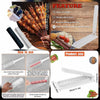 Reusable Manual Kabab Press Mould and heavy-duty seekh kebab maker tool for quick and easy BBQ skewer preparation.