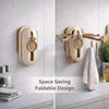 5-Claw Retractable Wall Hook with space-saving foldable design for organized kitchen and bathroom storage.
