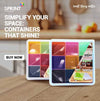 9-in-1 Multi-Colour Masala Box: Large plastic spice organizer with compartments for efficient kitchen storage.