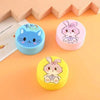 Foldable Magic Glass for Kids: Portable collapsible travel cups with cute animal lids in pink, blue, and yellow.