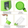 Juicer Blender 6 blades, 380ml portable USB fruit bottle with PP filter, eco-friendly food-grade material for travel.